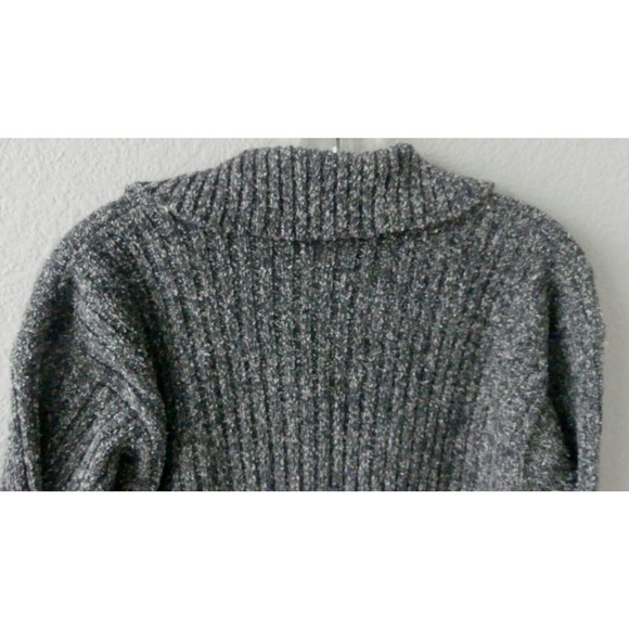 Vtg Partners Tweed Button Front Cardigan Pockets Oversize Size Small - Picture 7 of 9